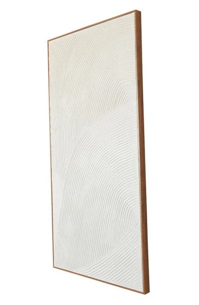 Ginger Birch Studio Abstract Canvas Framed Wall Art In White