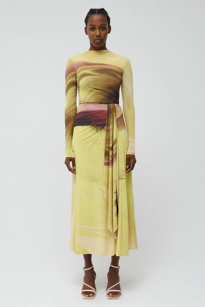 Shop Jonathan Simkhai Anika Skirt In Luminary Print