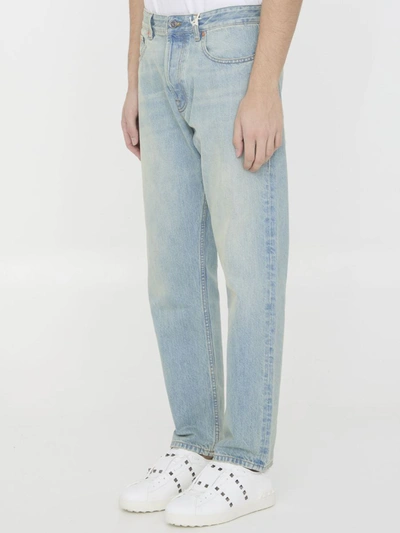 Shop Valentino Jeans With Vlogo Signature In Blue