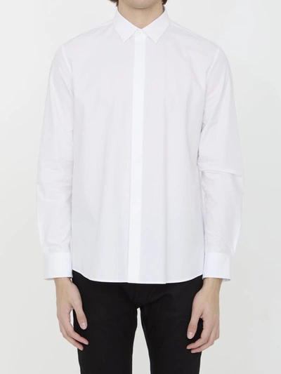 Valentino Garavani Men Shirt With Rockstud Untitled Studs In White