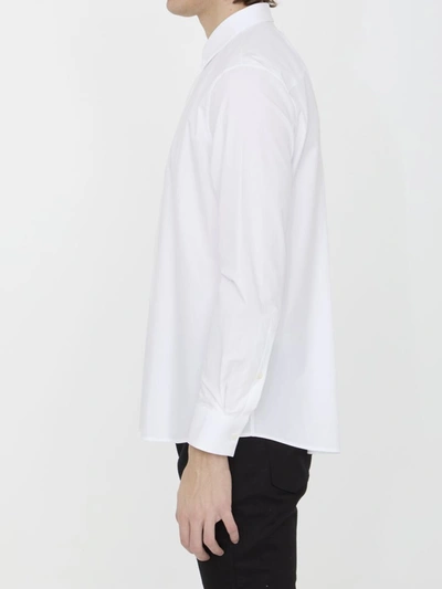 Valentino Garavani Men Shirt With Rockstud Untitled Studs In White