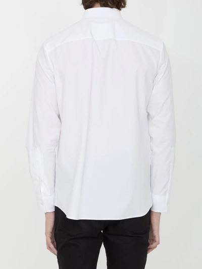 Shop Valentino Shirt With Rockstud Untitled Studs In White