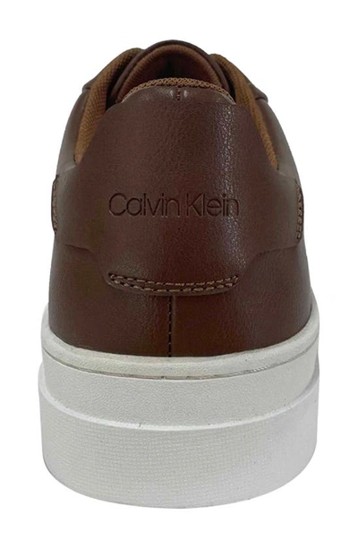 Shop Calvin Klein Salem Sneaker In Medium Brown