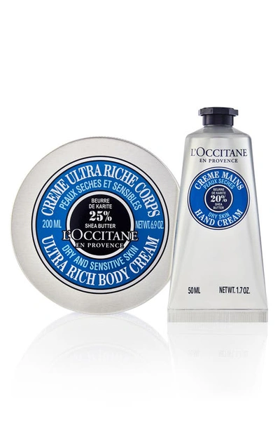 Shop L'occitane Nourishing Shea Butter Body & Hand Duo (limited Edition) $69 Value