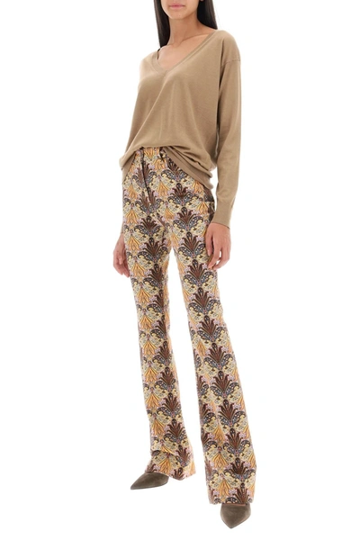 Shop Etro Bootcut Jeans With Paisley Pattern