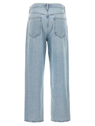 Shop Agolde Criss Cross Jeans Light Blue