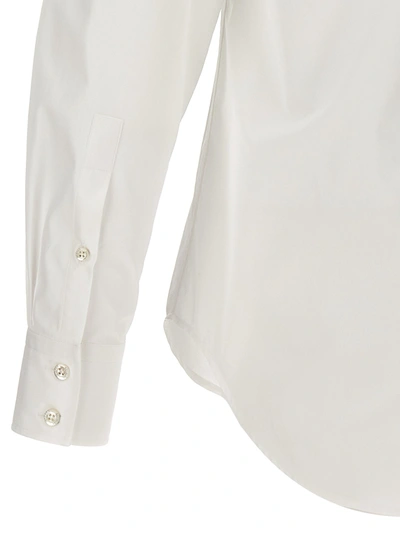 Shop Alexander Mcqueen Harness Obscured Flower Shirt, Blouse White