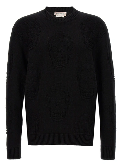 Shop Alexander Mcqueen Skull Sweater, Cardigans Black