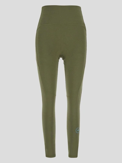 Shop Adidas By Stella Mccartney Trousers In Focusolive