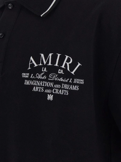 Shop Amiri Polo In Black