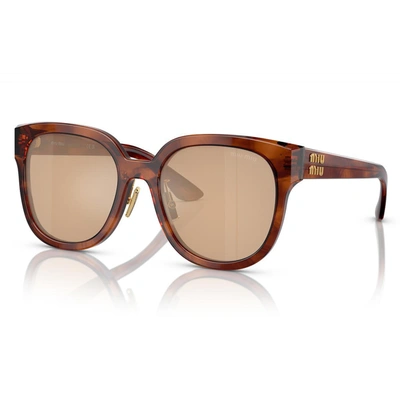 Shop Miu Miu Eyewear Sunglasses In Brown