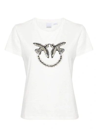 Shop Pinko T-shirts And Polos In Bianco Nembo