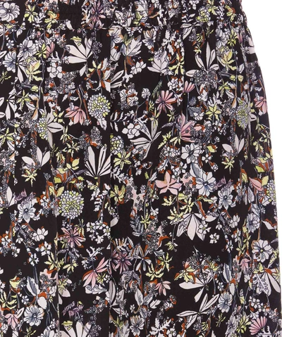 Zadig & Voltaire Zadig&voltaire Black Multicolour Silk Skirt In Black