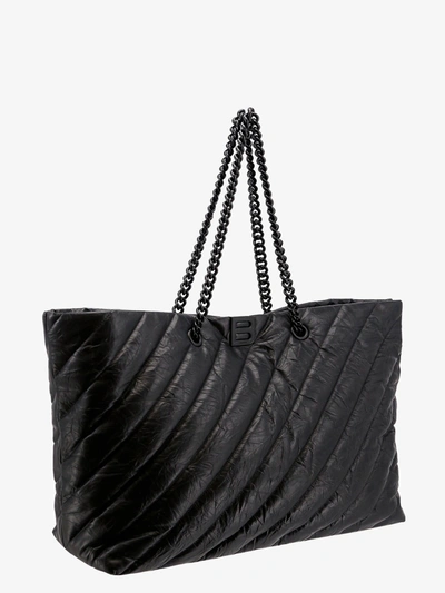 Shop Balenciaga Woman Crush Woman Black Shoulder Bags