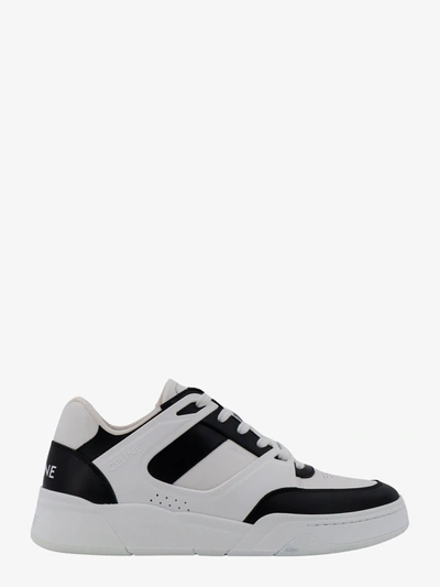 Shop Celine Man Ct-07 Man White Sneakers