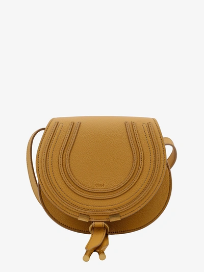Shop Chloé Chloe' Woman Marcie Woman Gold Shoulder Bags