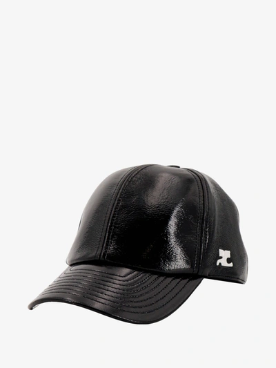 Shop Courrèges Courreges Man Hat Man Black Hats