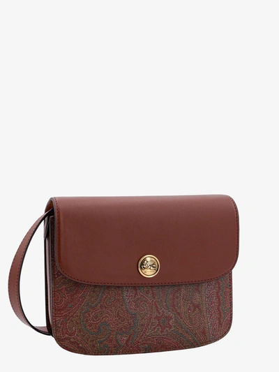 Shop Etro Woman Essential Woman Brown Shoulder Bags