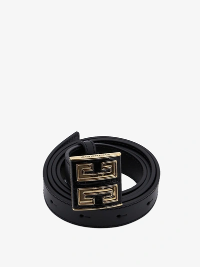 Shop Givenchy Woman 4g Woman Black Belts