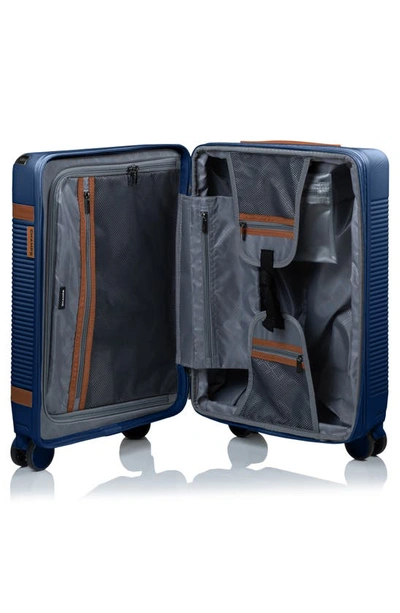Champs Vintage Black Hardside 3-piece Luggage Set In Navy