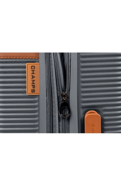 Champs Vintage-like Iii Hardside Spinner Luggage Set, 3 Piece In Grey