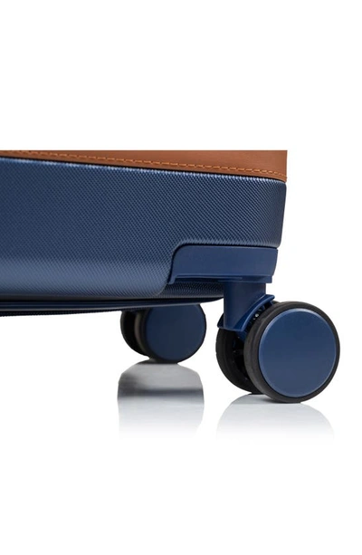 Champs Vintage Black Hardside 3-piece Luggage Set In Navy
