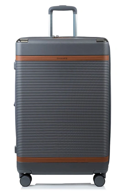 Champs Vintage-like Iii Hardside Spinner Luggage Set, 3 Piece In Grey