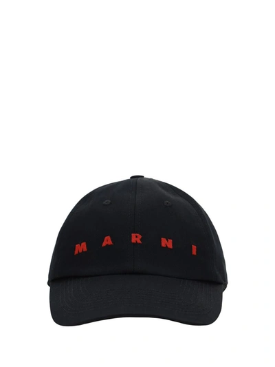 Shop Marni Hats E Hairbands In Black