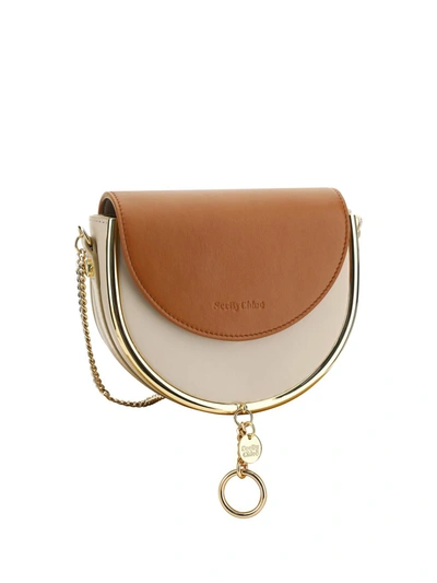 Shop See By Chloé Shoulder Bags In Cement Beige