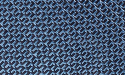 Shop Canali Micropattern Silk Tie In Blue
