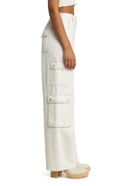 Shop Blanknyc The Franklin Hole Punch Wide Leg Cargo Pants In Vibe Out