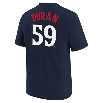 Shop Nike Youth  Jhoan Duran Navy Minnesota Twins Name & Number T-shirt