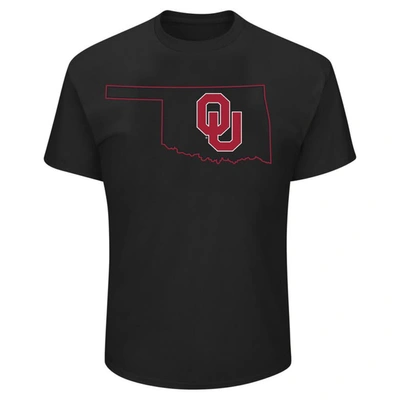 Shop Profile Black Oklahoma Sooners Big & Tall Pop T-shirt