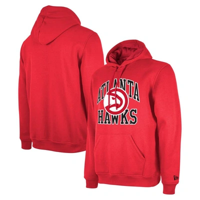 Shop New Era Unisex   Red Atlanta Hawks 2023/24 Season Tip-off Edition Pullover Hoodie