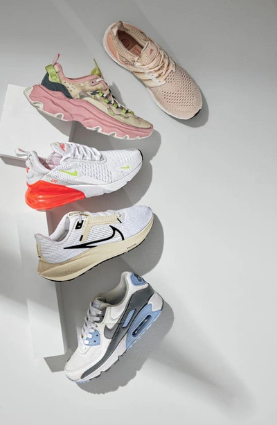 Shop Nike Air Zoom Pegasus 40 Running Shoe In White/ Silver/ Platinum