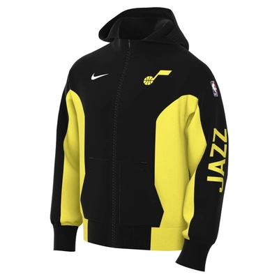 Shop Nike Black Utah Jazz 2023/24 Authentic Showtime Full-zip Hoodie