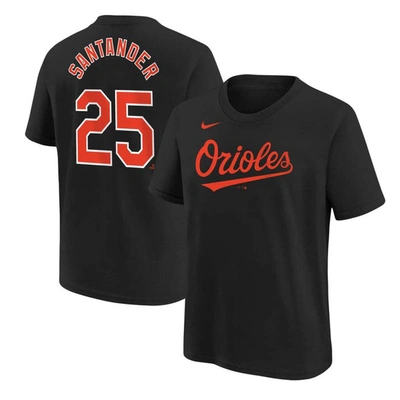 Shop Nike Youth  Anthony Santander Black Baltimore Orioles Player Name & Number T-shirt
