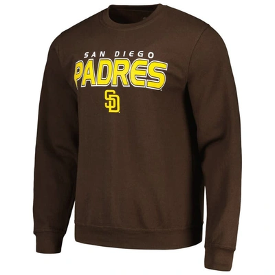 Shop Stitches Brown San Diego Padres Pullover Sweatshirt