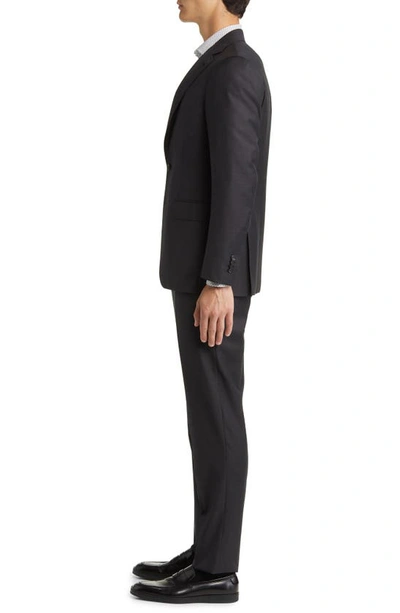 Canali Kei Trim Fit Plaid Wool Suit In Charcoal