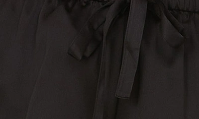 Flora Nikrooz Victoria Charmeuse Shorts Pajama Set In Black