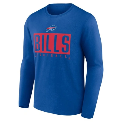 Shop Fanatics Branded Royal Buffalo Bills Big & Tall Wordmark Long Sleeve T-shirt