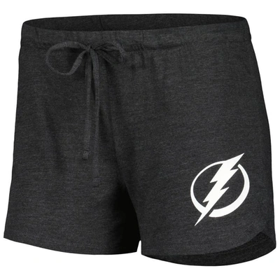 Shop Concepts Sport Black/blue Tampa Bay Lightning Meter Knit Long Sleeve Raglan Top & Shorts Sleep Set