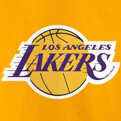 Shop Fanatics Branded Lebron James Gold Los Angeles Lakers Playmaker Name & Number T-shirt