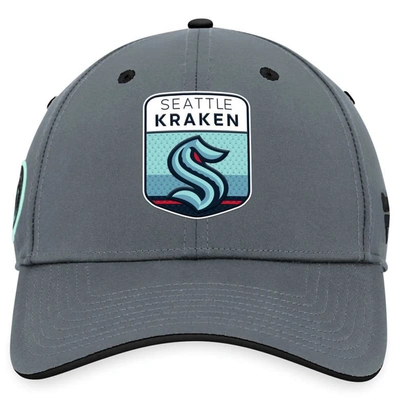 Shop Fanatics Branded  Gray Seattle Kraken Authentic Pro Home Ice Flex Hat