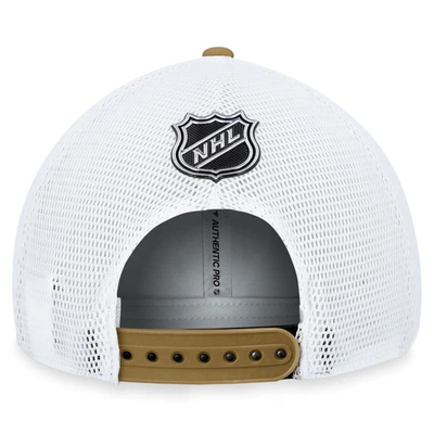 Shop Fanatics Branded  Black Boston Bruins Authentic Pro Rink Trucker Adjustable Hat