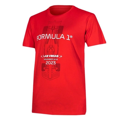 Shop Insomniac Unisex Red Formula 1 Las Vegas Grand Prix Race Ready T-shirt