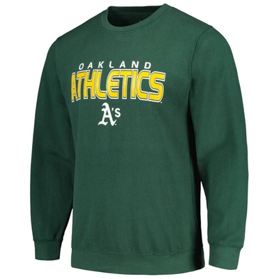 Shop Stitches Green Oakland Athletics Pullover Sweatshirt
