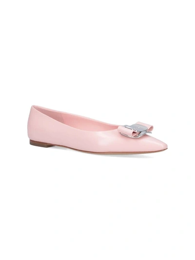Shop Ferragamo Flat Shoes In Pink