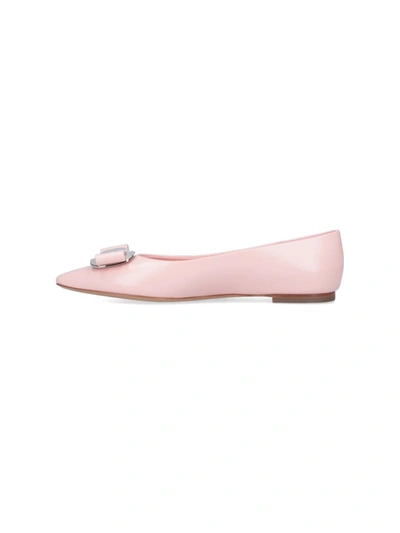 Shop Ferragamo Flat Shoes In Pink