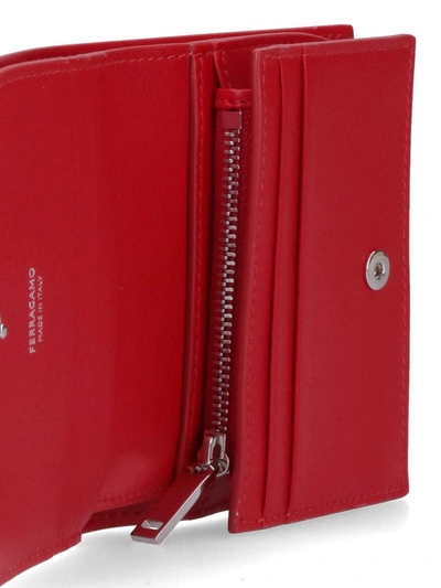 Shop Ferragamo Wallets In Red